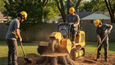 Stump removal service in Burlington, NC by Tree Service Burlington NC