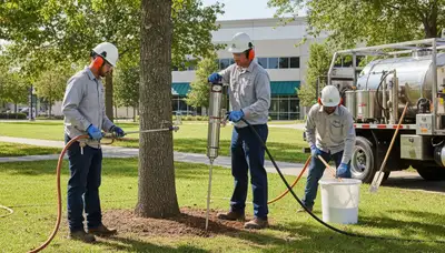 Tree fertilizing service in Burlington, NC for healthier, stronger trees by Arbor Tree Care