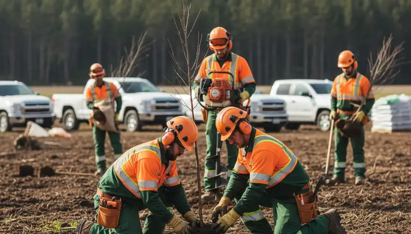 Tree planting service in Burlington, NC for healthy landscape installation and site-ready tree selection