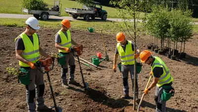 Tree planting service in Burlington, NC by Arbor Tree Care for residential and commercial properties