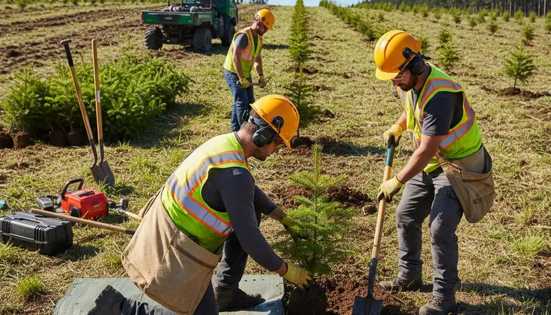 Tree planting service in Burlington, NC by Arbor Tree Care for residential and commercial properties