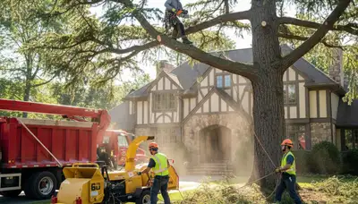 Tree service crew providing professional tree care in Burlington, NC