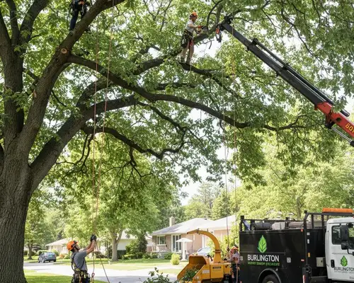 Tree trimming for Burlington, NC mature canopy by local tree service experts